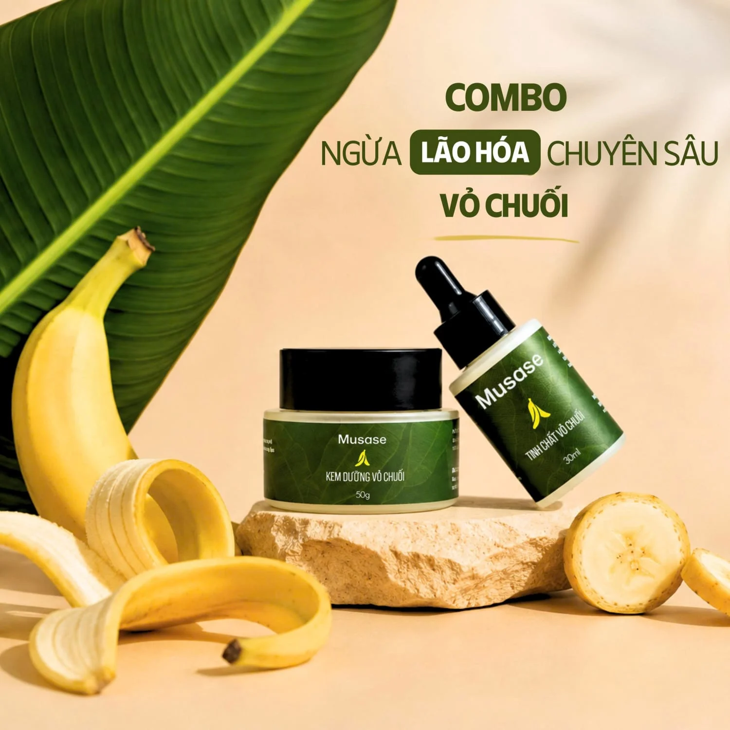 Bộ đôi ngăn ngừa lão hóa Vỏ Chuối Musase